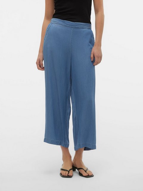 Vero Moda Stoffhose Leichte Jeans-Stoffhose mit Gummizug und Seitenfasche V günstig online kaufen