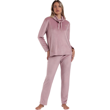 Admas  Pyjamas/ Nachthemden Pyjama Samt Hose Sweatshirt Stehkragen Luxury V günstig online kaufen