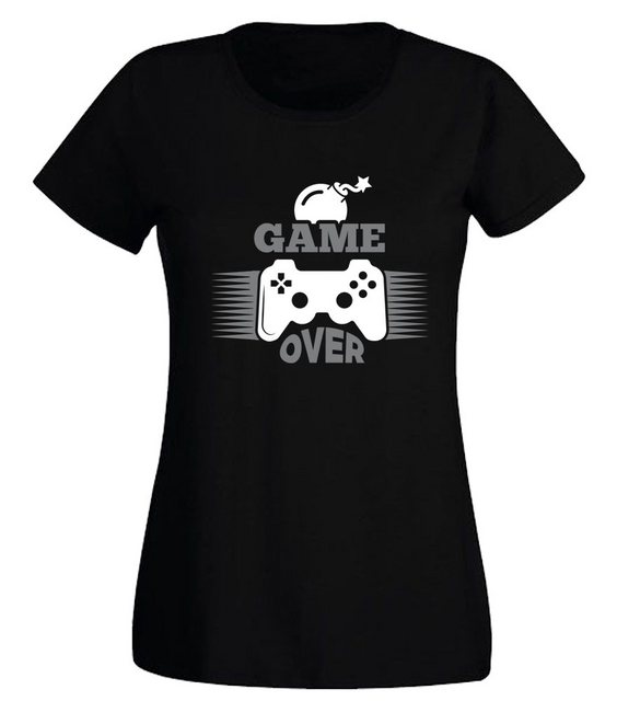 G-graphics T-Shirt Damen T-Shirt - Game over Slim-fit, mit trendigem Frontp günstig online kaufen