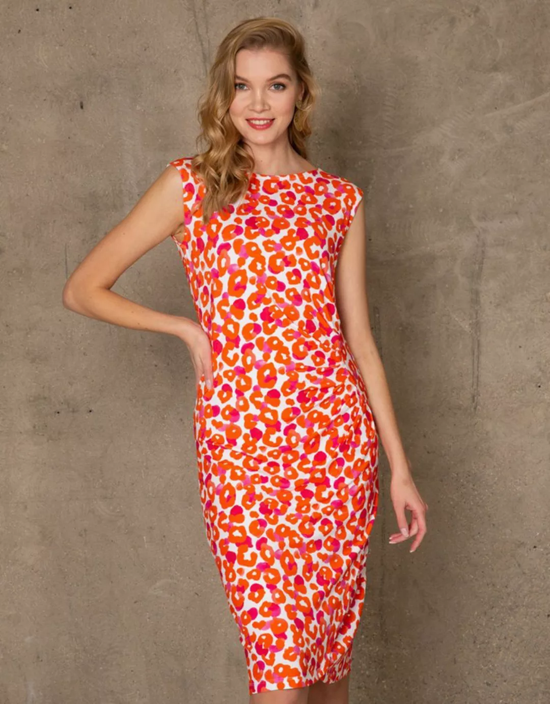 Passioni Sommerkleid Kleid mit abstraktem Muster günstig online kaufen