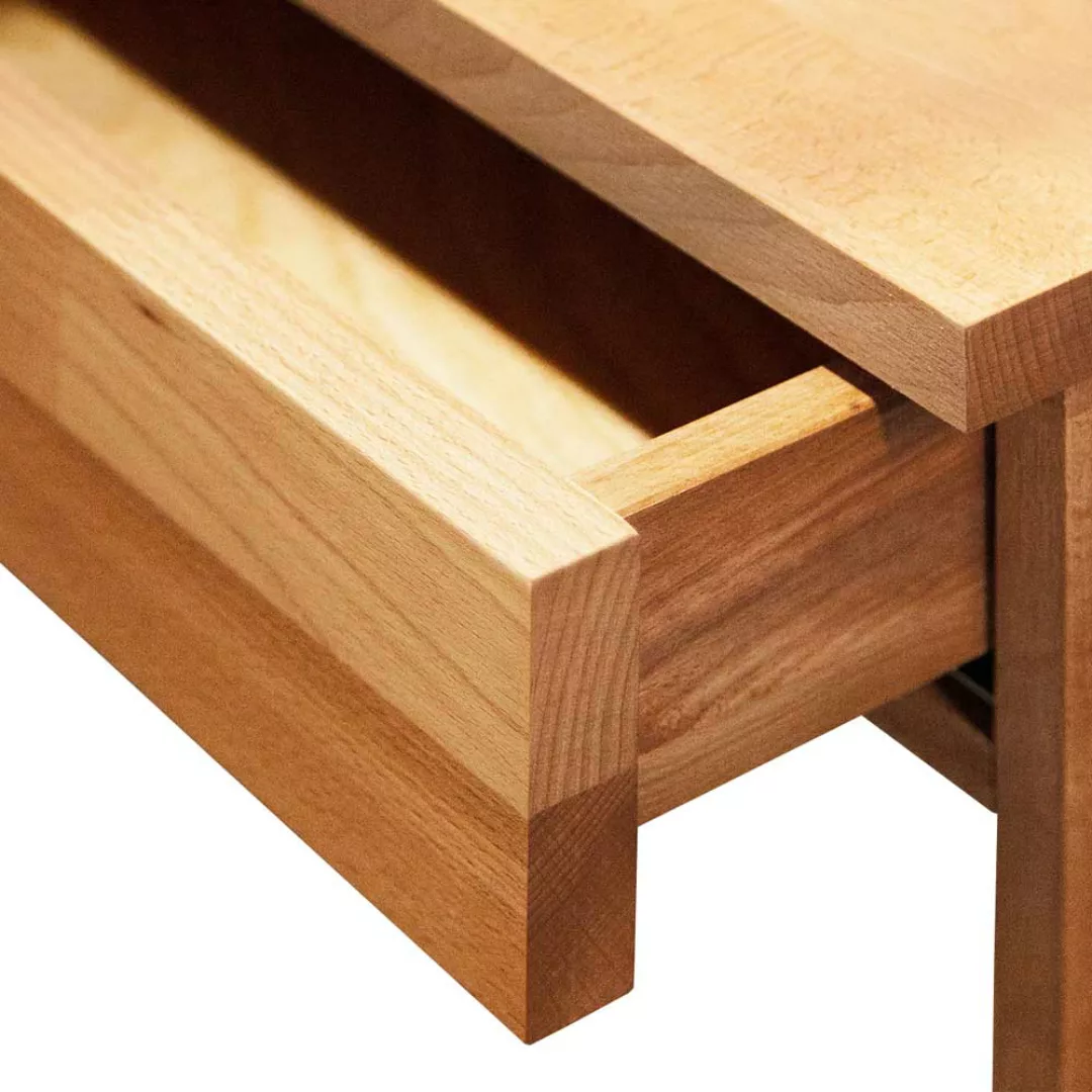 Massivholz Schreibtisch aus Buche geölt Schubladen günstig online kaufen