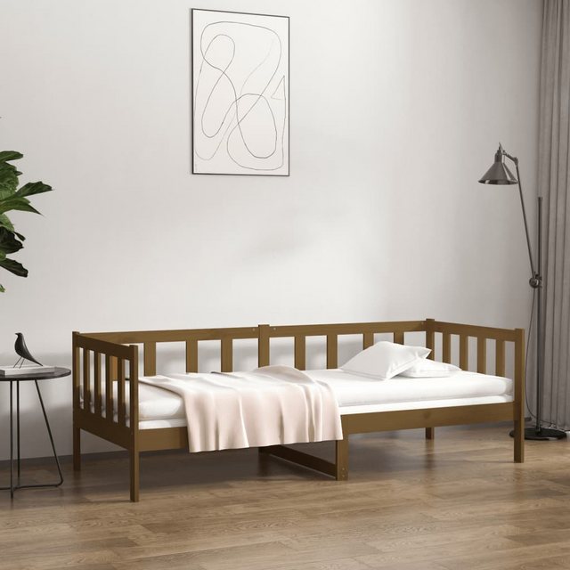 vidaXL Bett Tagesbett Honigbraun 90x190 cm Massivholz Kiefer günstig online kaufen