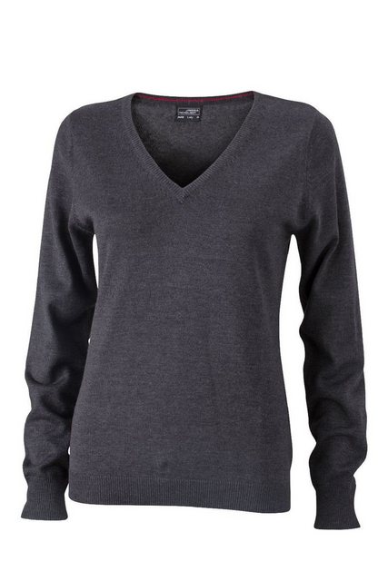 James & Nicholson Strickpullover JN 658 Damen V-Neck Pullover Leichte Stric günstig online kaufen