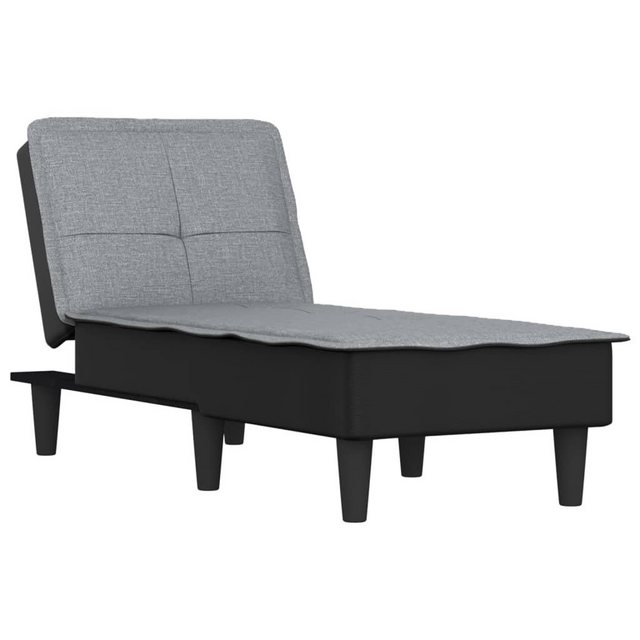 vidaXL Chaiselongue Chaiselongue Hellgrau Stoff, 1 Teile günstig online kaufen