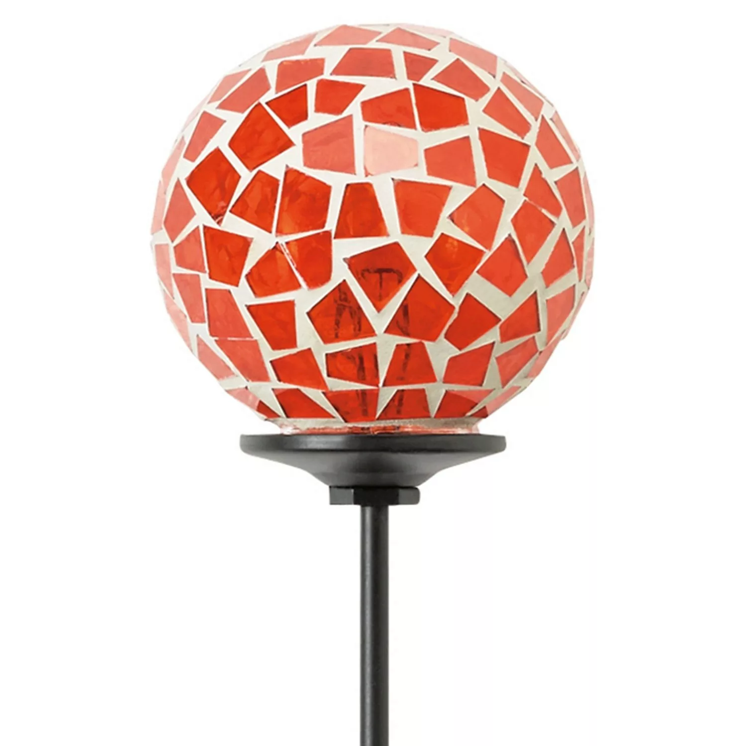 Garten-Stecker mit Mosaik-Kugel 75 cm Orange günstig online kaufen