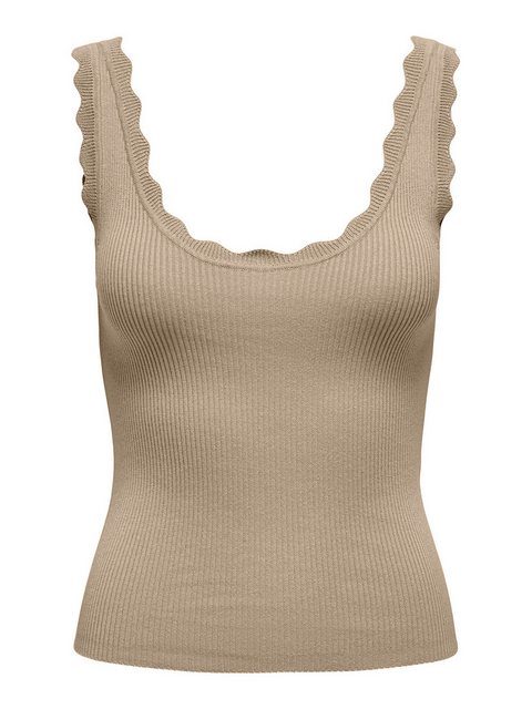 JACQUELINE de YONG Shirttop Gerippter Stricktop mit Muschelsaum JDYNANNA S/ günstig online kaufen