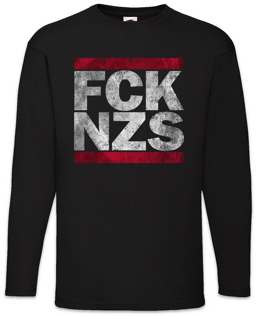 Urban Backwoods Langarmshirt FCK NZS Langarm T-Shirt Anti Nazis Fun Shirt C günstig online kaufen