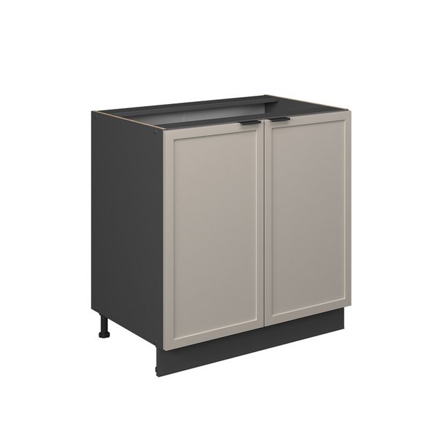 Vicco Spülenunterschrank Fame-Line, GrauBeige/Anthrazit, 80 cm mit Regal, o günstig online kaufen