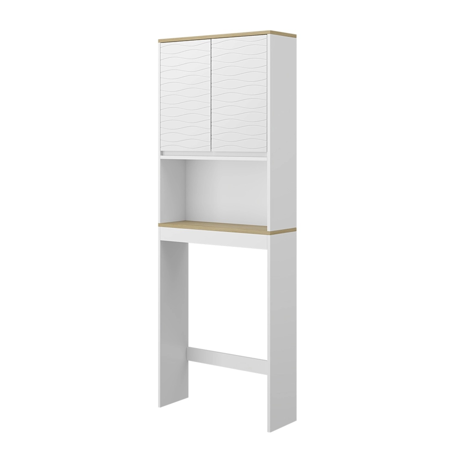 Vicco Badregal Livia, Weiß/Holz, 60 x günstig online kaufen