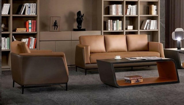 JVmoebel Sofa Moderne Sofagarnitur Designer Büromöbel 3+1 Sitzer luxus Couc günstig online kaufen