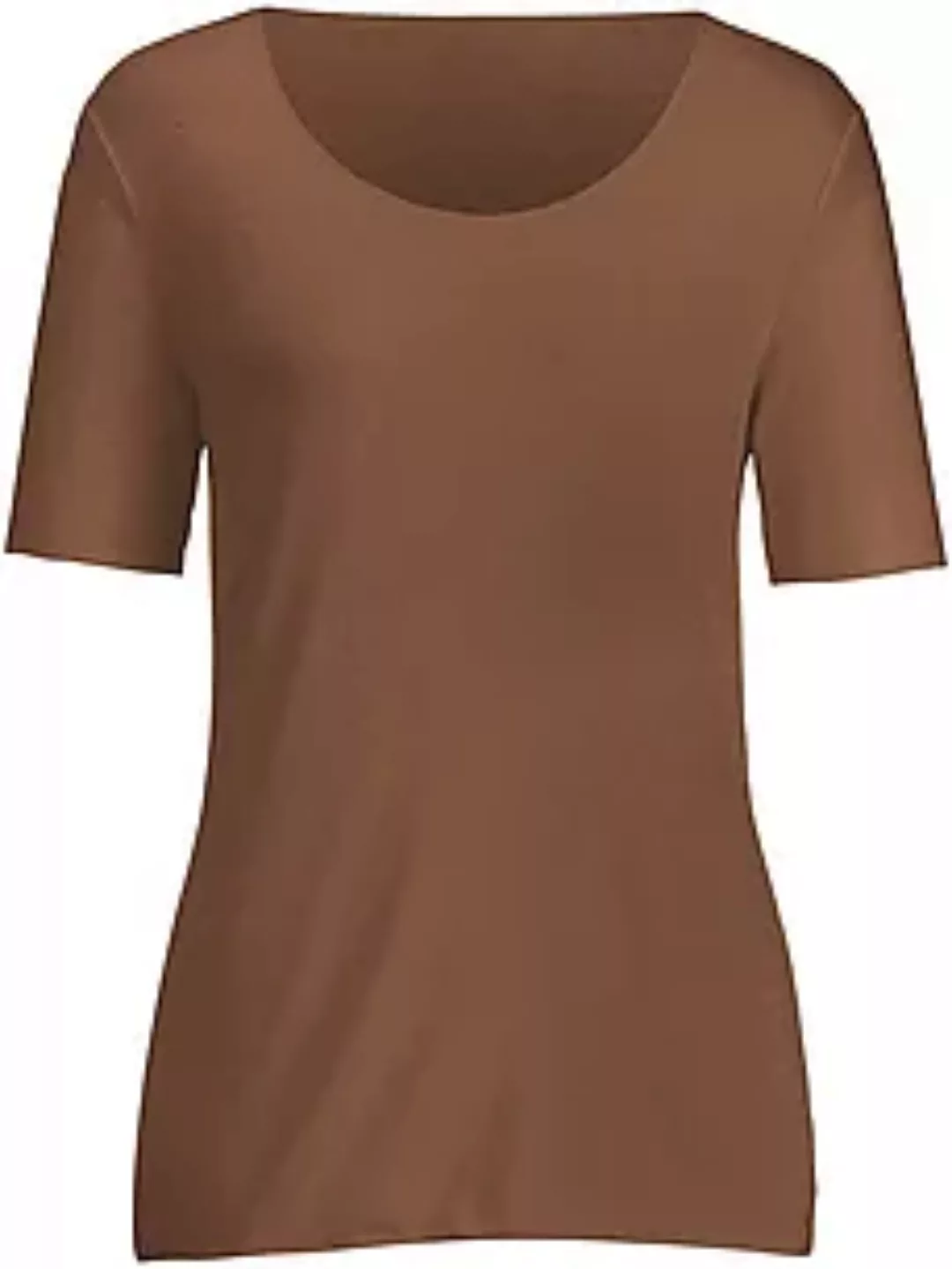 Rundhals-Shirt langem 1/2-Arm Peter Hahn braun günstig online kaufen