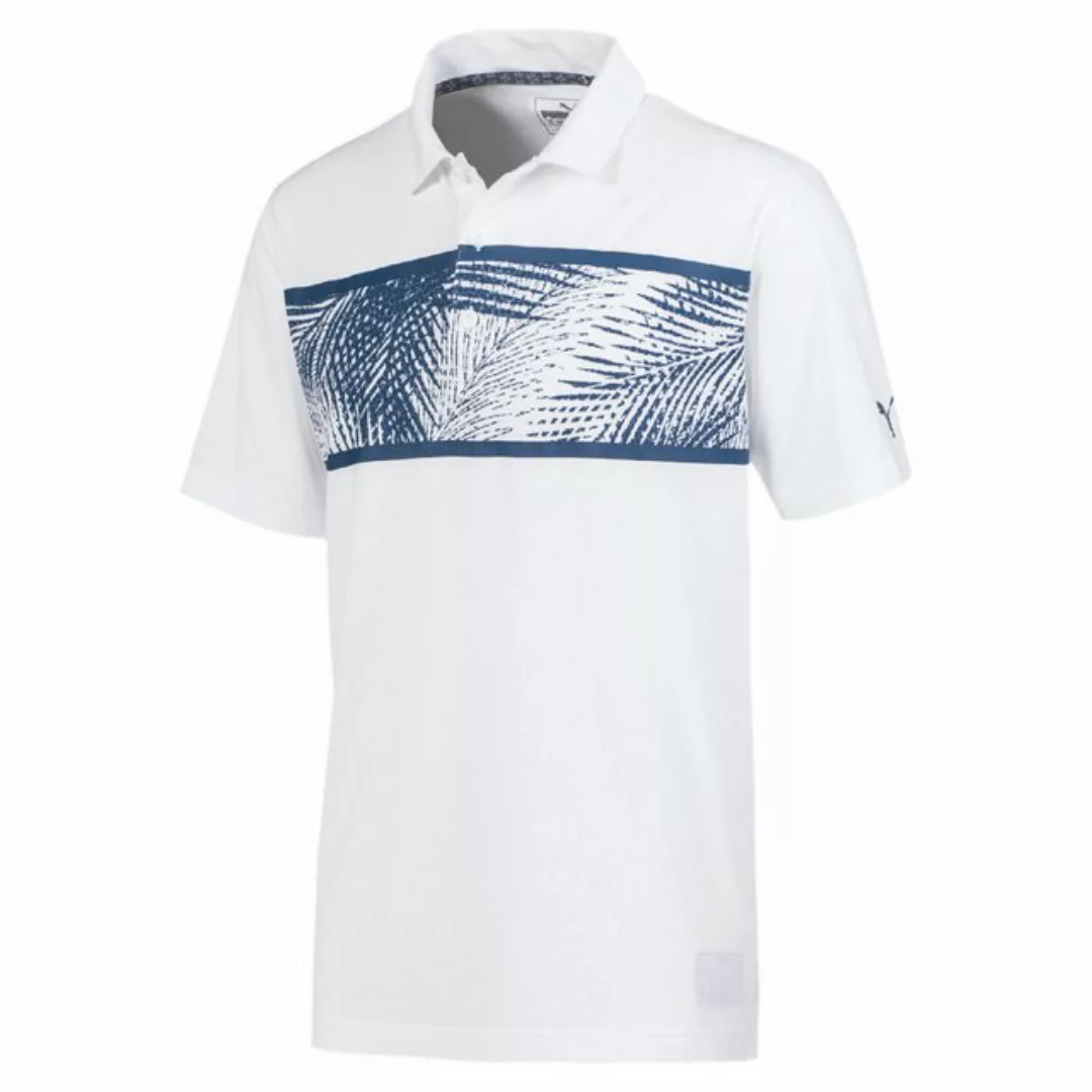 PUMA Poloshirt Puma Golf Polo Palms Weiß-Blau Herren günstig online kaufen