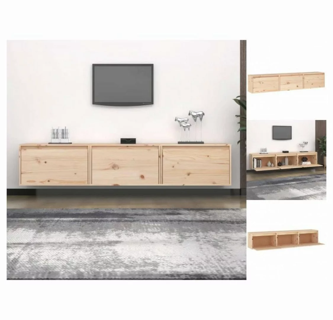 vidaXL TV-Schrank TV-Schränke 3 Stk Massivholz Kiefer Lowboard Lowboard günstig online kaufen