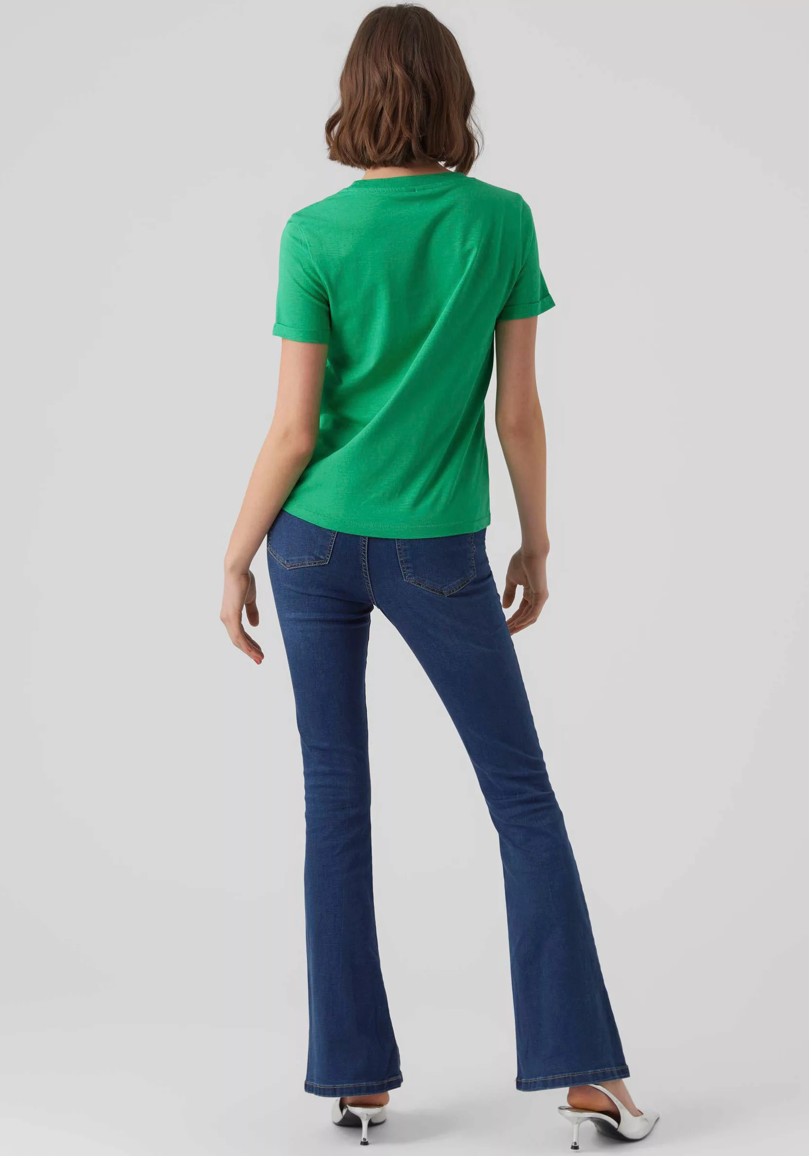 Vero Moda Damen Rundhals T-Shirt VMPAULA günstig online kaufen