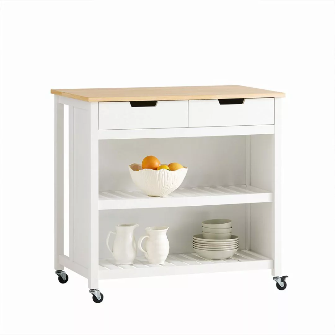 SoBuy Küchenwagen FKW74, Kücheninsel Sideboard Küchenschrank günstig online kaufen