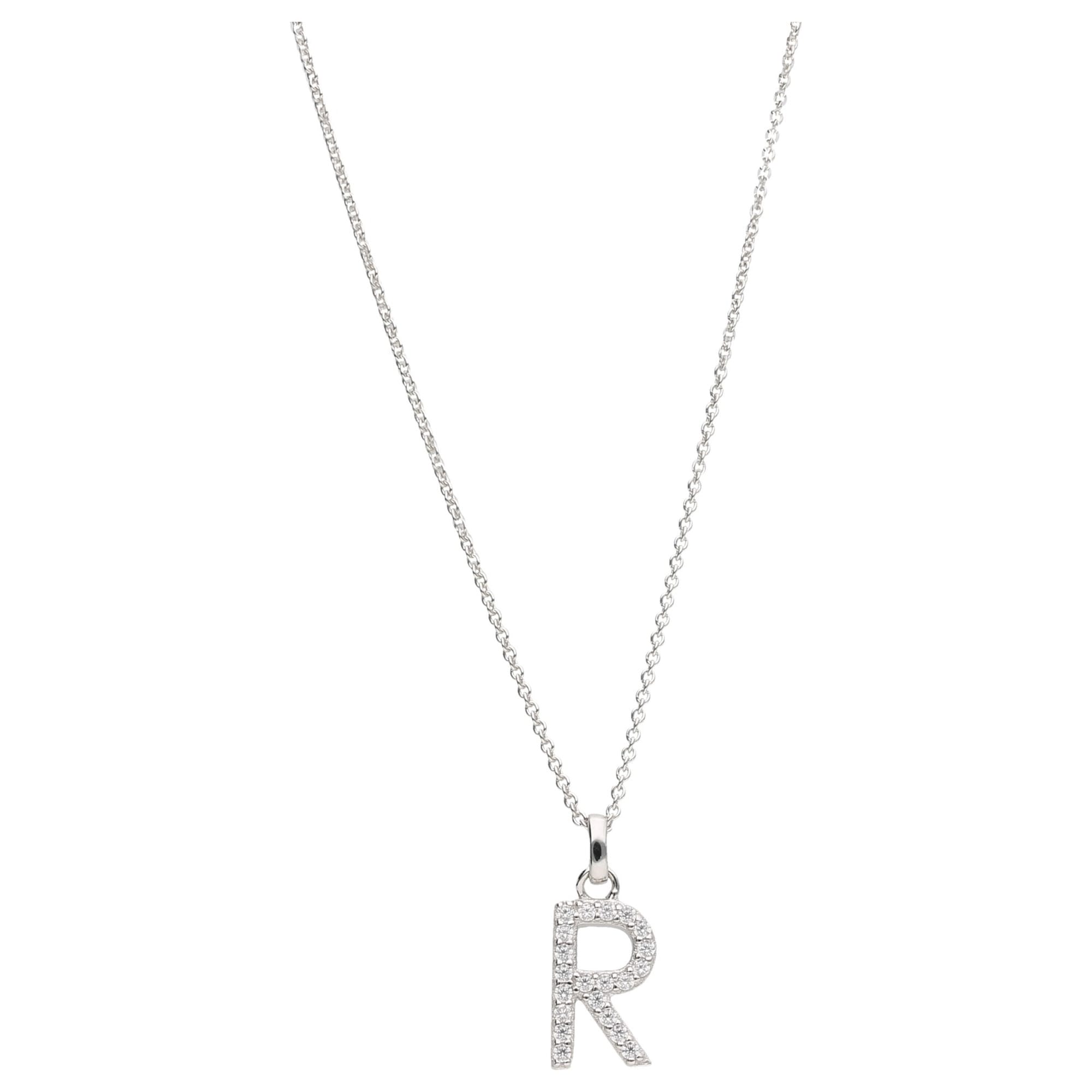 Smart Jewel Kette mit Anhänger "Buchstabe R mit Zirkonia Steine, Silber 925 günstig online kaufen