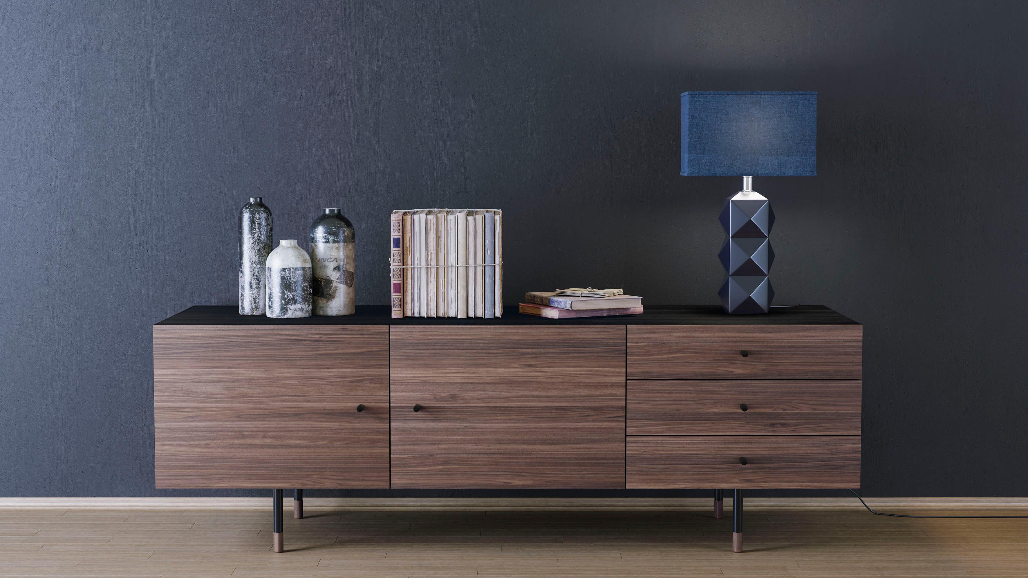 Woodman Sideboard "Daniel", Kommode mit Holzfurnier aus Walnussbaum, Breite günstig online kaufen