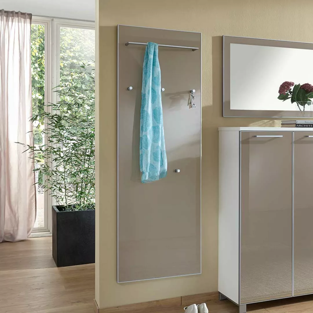 Hängegarderobe in Taupe Glas günstig online kaufen