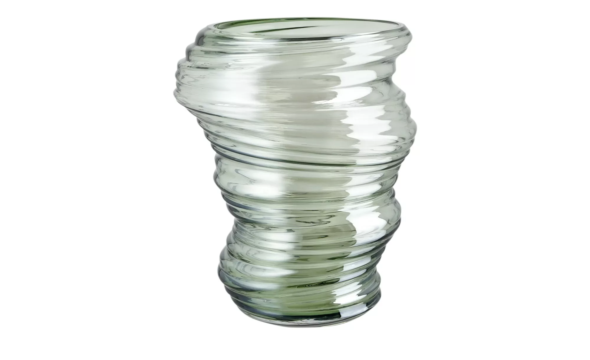 Vase ¦ grün ¦ Glas  ¦ Maße (cm): H: 25,5  Ø: 20.8 Accessoires > Vasen - Höf günstig online kaufen