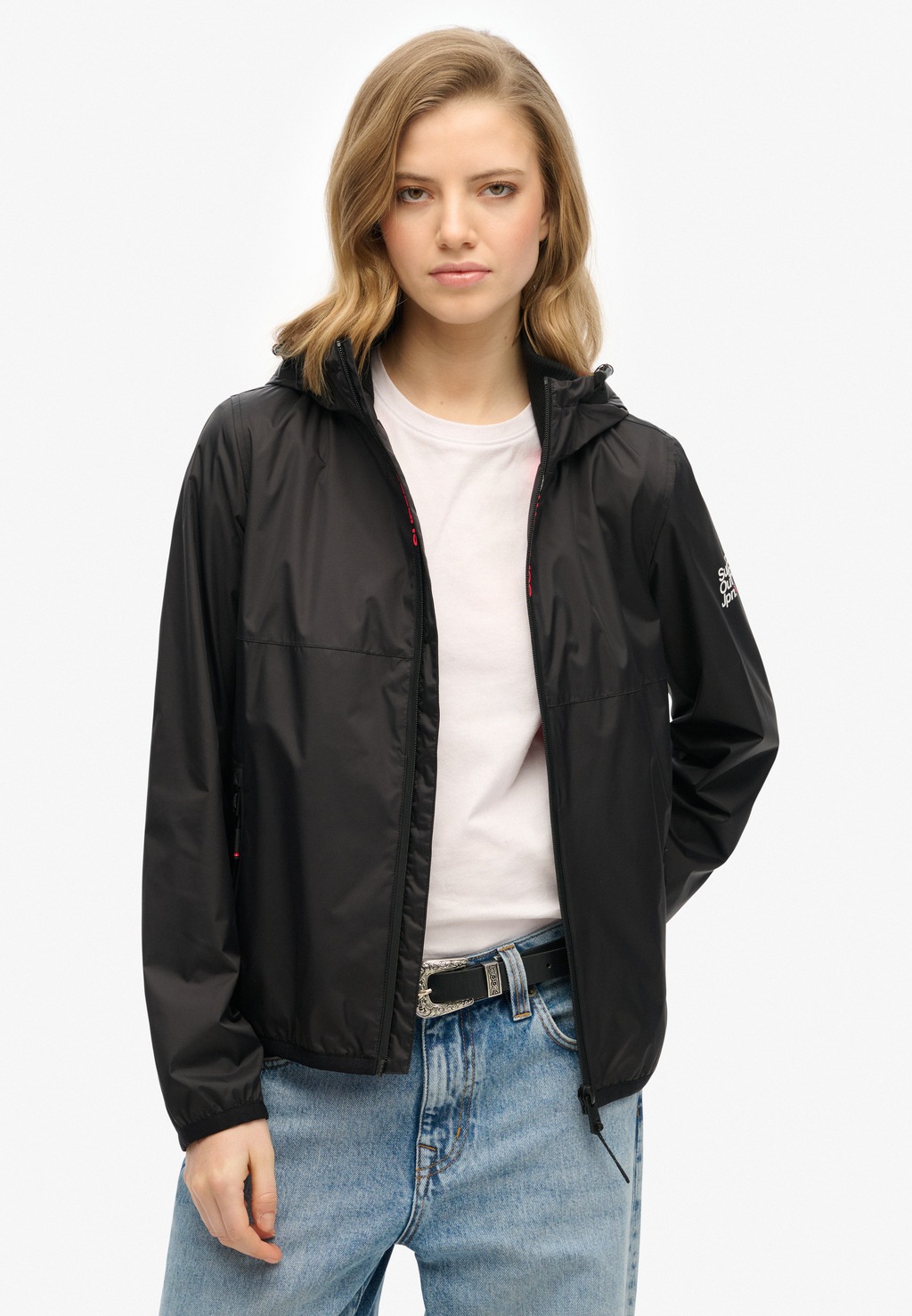 Superdry Outdoorjacke "HOODED LOGO WINDBREAKER JACKET", mit Kapuze günstig online kaufen