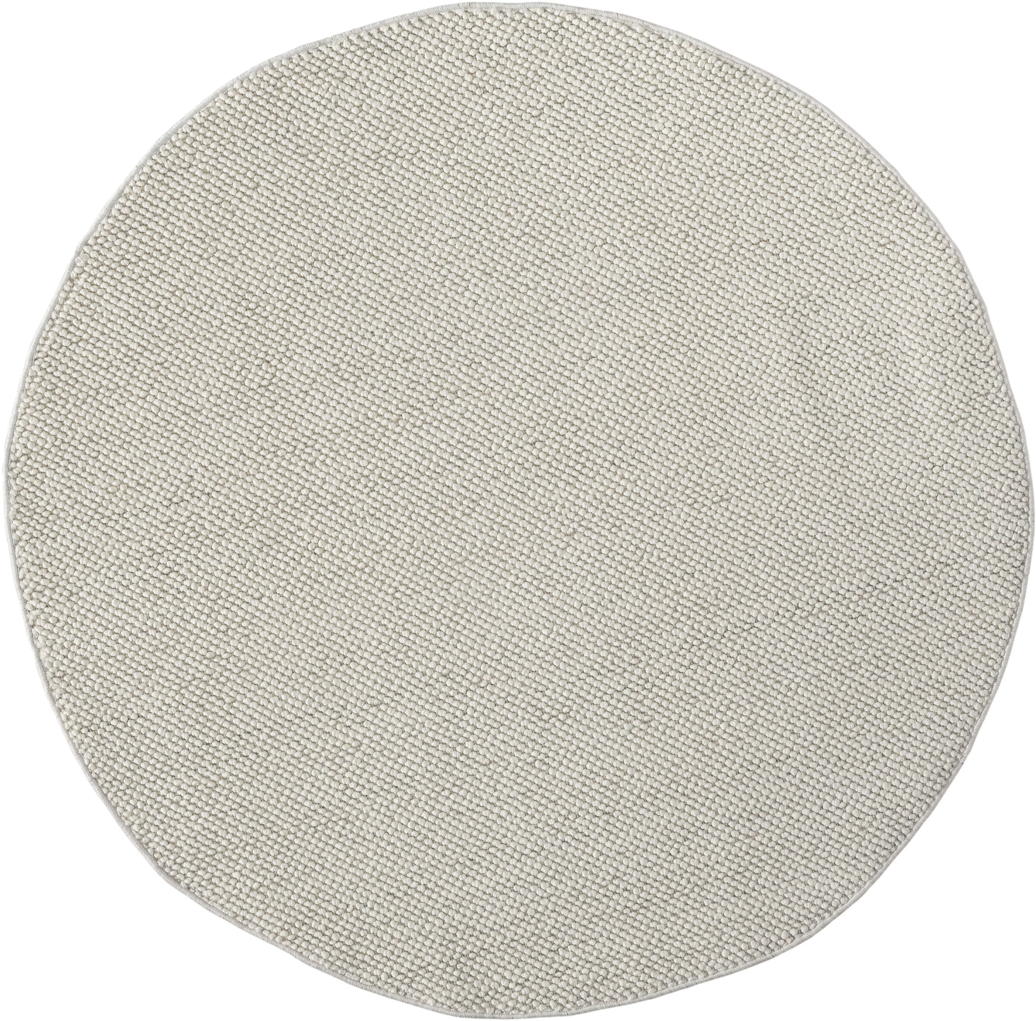 Myflair Möbel & Accessoires Teppich »Ava«, rund, 7 mm Höhe, Uni Farben, mel günstig online kaufen