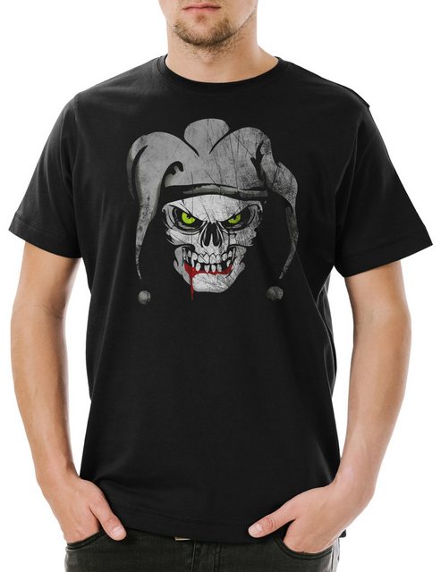 Urban Backwoods Print-Shirt Joker Skull I Herren T-Shirt Schädel Dead Toten günstig online kaufen