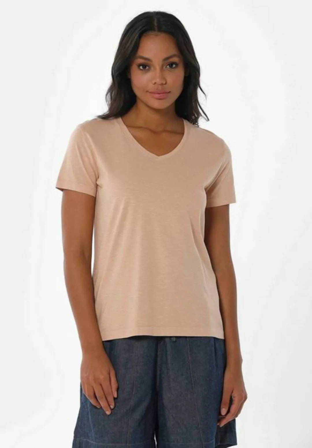 ORGANICATION T-Shirt Women's Natural Garment-Dyed T-shirt in Onion Skin günstig online kaufen