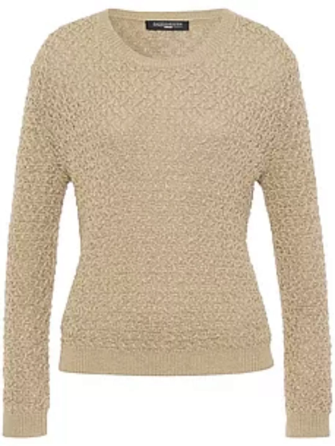 Rundhals-Pullover Fadenmeister Berlin beige günstig online kaufen