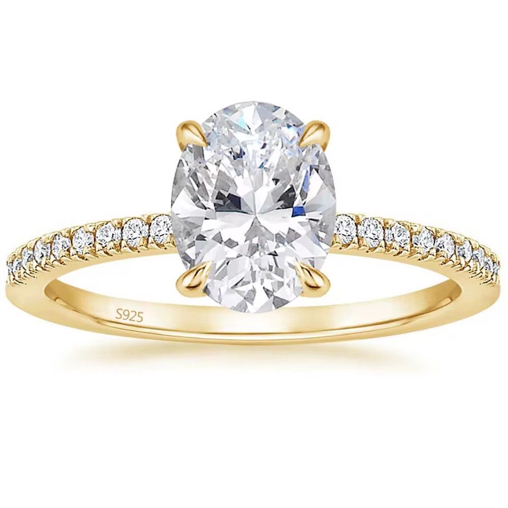 ROUGEMONT Verlobungsring Eleganter Damen Verlobungsring Ovalschliff günstig online kaufen