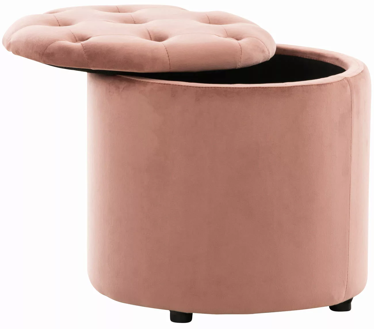 Sitzhocker Pantin Samt Pink günstig online kaufen