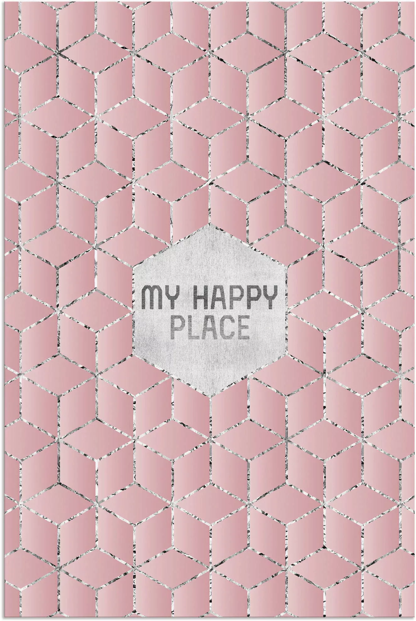 Artland Wandbild "Mein glücklicher Ort", Sprüche & Texte, (1 St.), als Alub günstig online kaufen