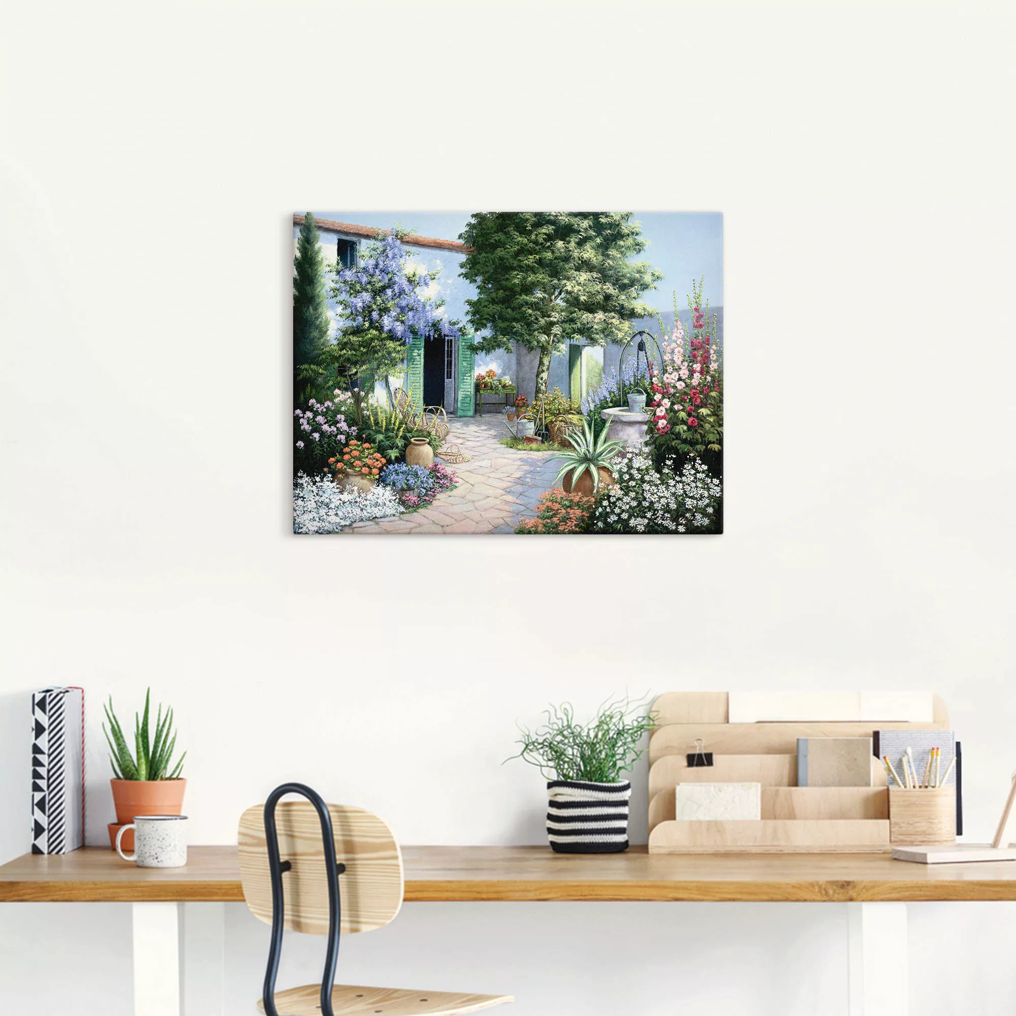 Artland Wandbild »Ein kleines Paradies«, Garten, (1 St.), als Leinwandbild, günstig online kaufen