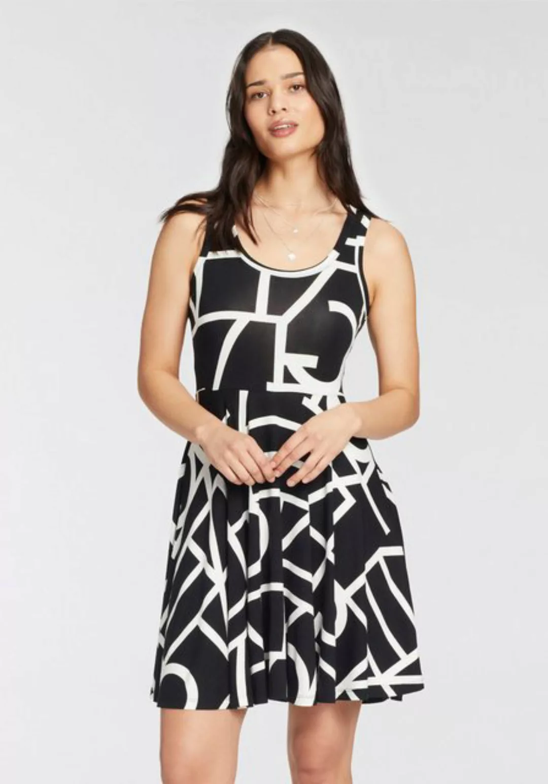 Laura Scott Sommerkleid mit weit schwingendem Saum günstig online kaufen