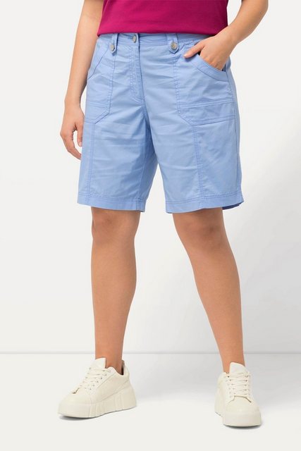 Ulla Popken Funktionshose Cargo-Bermuda Komfortbund 4-Pocket-Schnitt günstig online kaufen