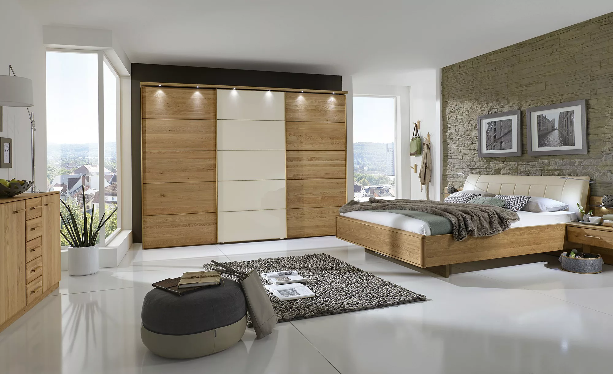 Woodford Komplett-Schlafzimmer   Kyran - holzfarben - Komplett-Schlafzimmer günstig online kaufen