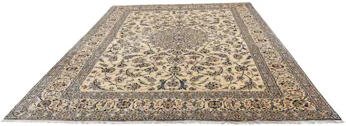 morgenland Wollteppich »Nain 9la Medaillon Beige 338 x 247 cm«, rechteckig günstig online kaufen