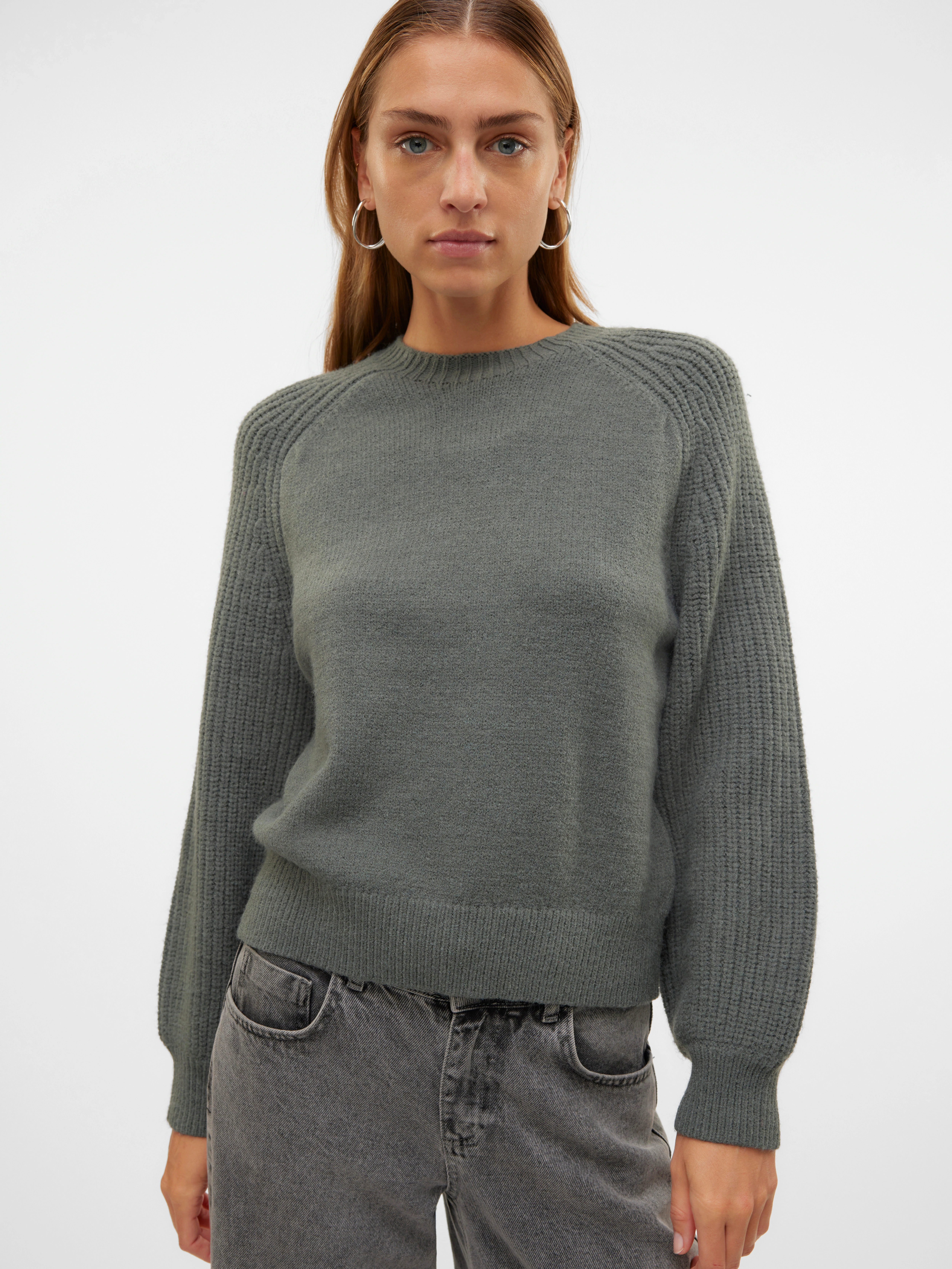 Vero Moda Rundhalspullover VMENYA LS O-NECK PULLOVER BOO günstig online kaufen