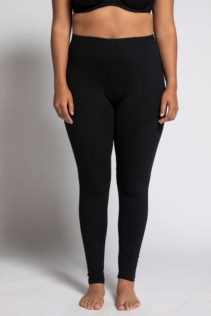 Ulla Popken Funktionshose Leggings Baumwolle Slim Elastikbund günstig online kaufen