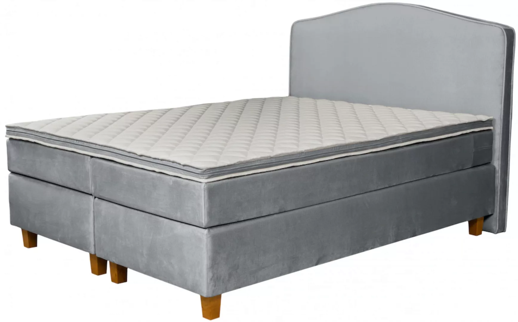 INOSIGN Boxspringbett "Jalma", Füße aus massiver Birke ; Inkl. Topper günstig online kaufen