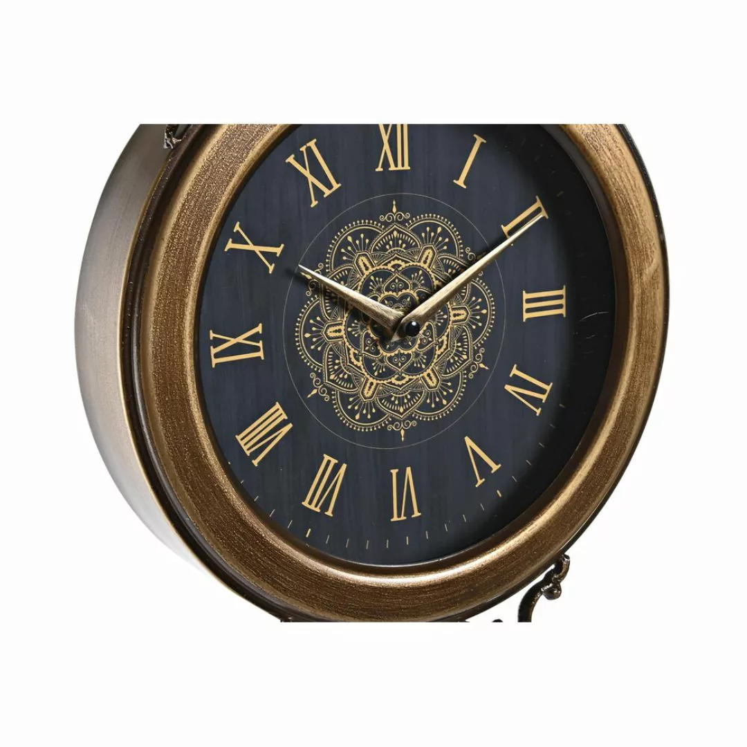 Wanduhr Dkd Home Decor Kristall Schwarz Golden Eisen (27 X 7,5 X 57,5 Cm) günstig online kaufen