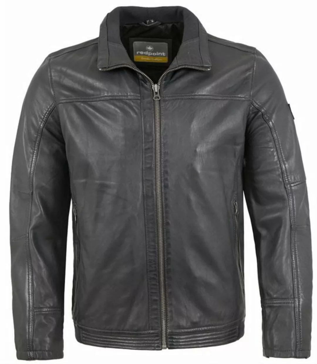 Redpoint Lederjacke Benjamin Echtleder Herren Lederjacke Lammnappa anthra günstig online kaufen