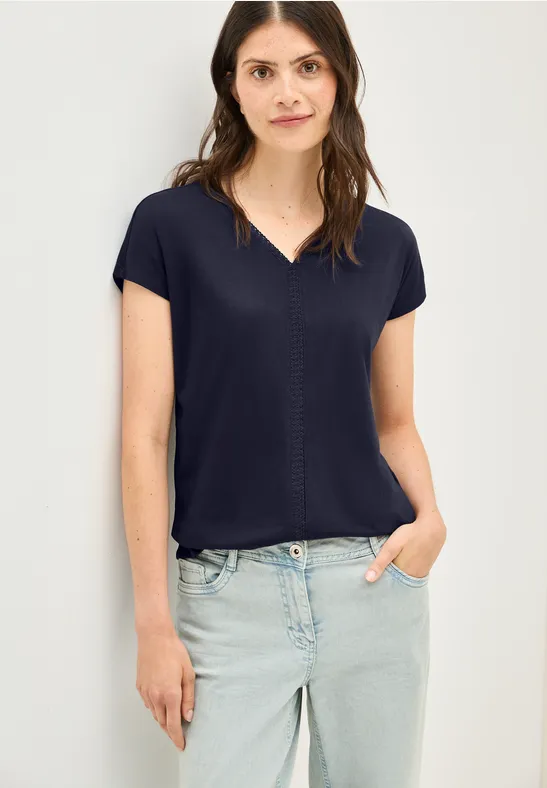 Shirt mit Tapedetail günstig online kaufen