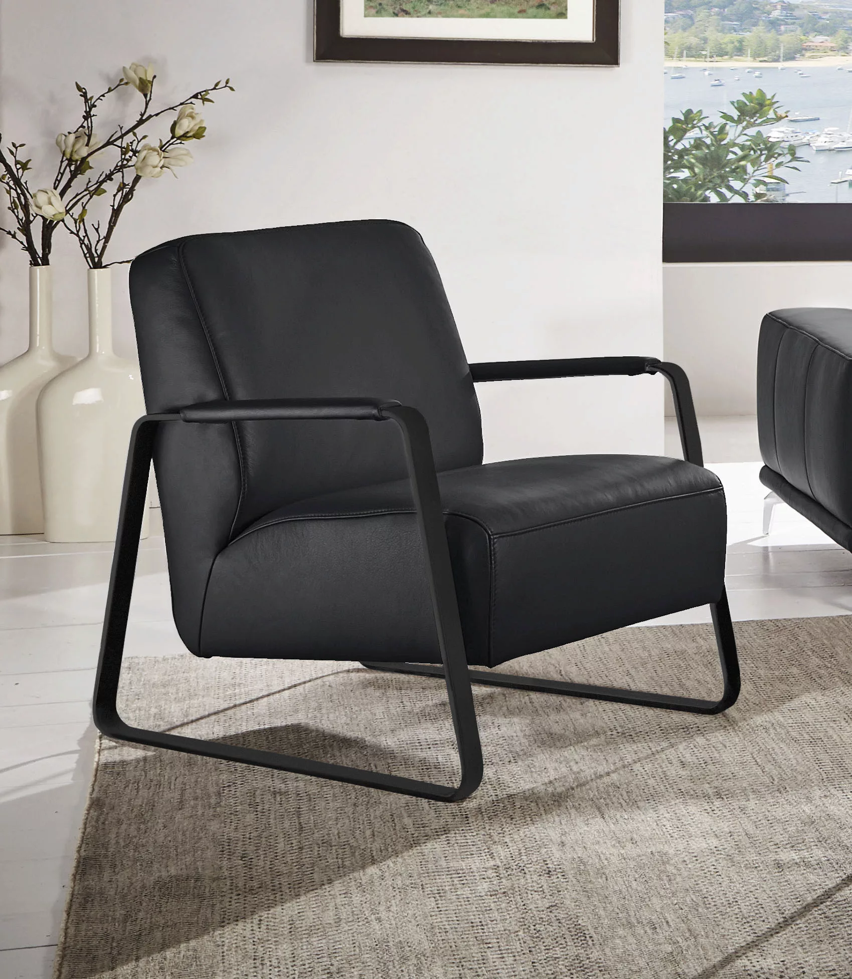 W.SCHILLIG Cocktailsessel »quadroo Loungesessel,«, mit bezogenen Armlehnen, günstig online kaufen