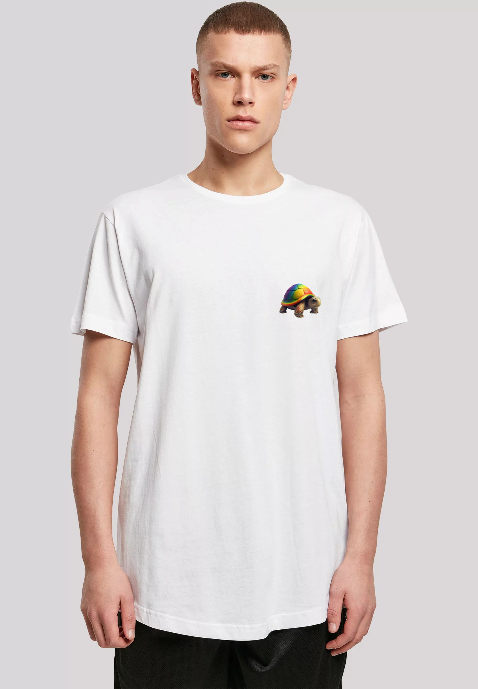 F4NT4STIC T-Shirt "Rainbow Turtle LONG TEE", Print günstig online kaufen