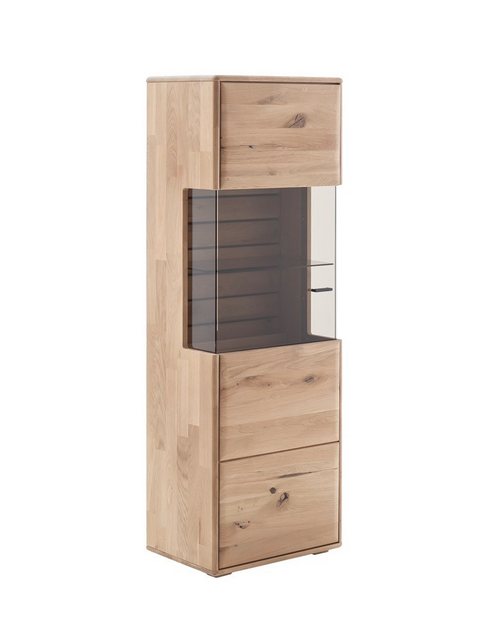 MCA furniture Vitrine Highboard 2 Girona, Ast / Balkeneiche, optional LED B günstig online kaufen