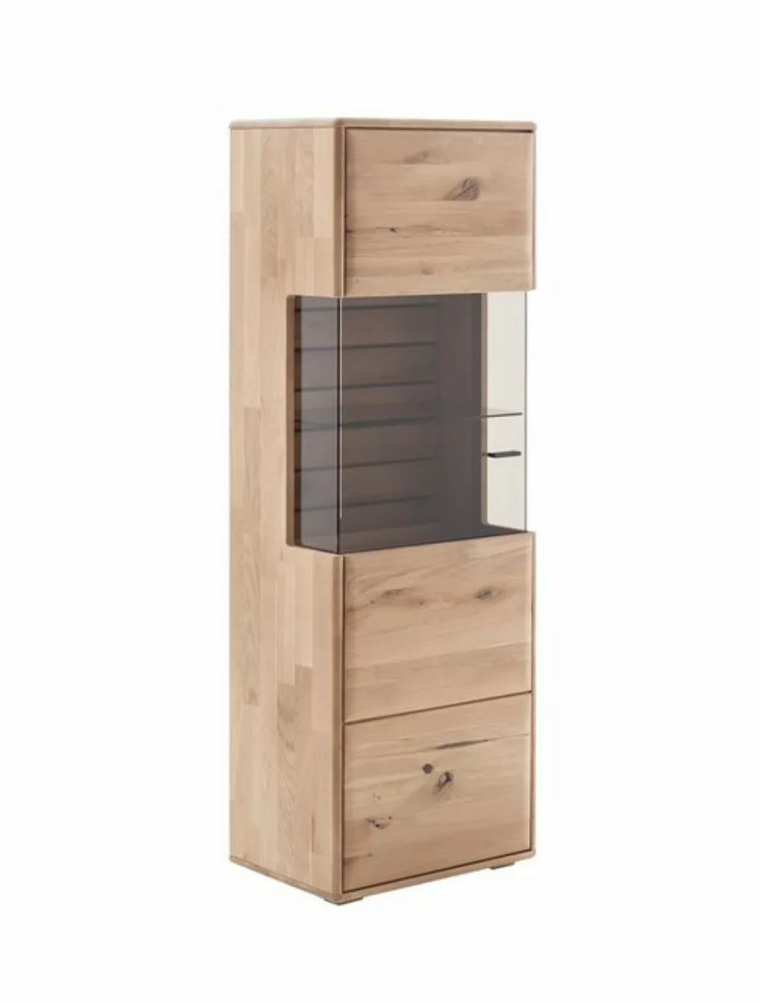 MCA furniture Vitrine Highboard 2 Girona, Ast / Balkeneiche, optional LED B günstig online kaufen