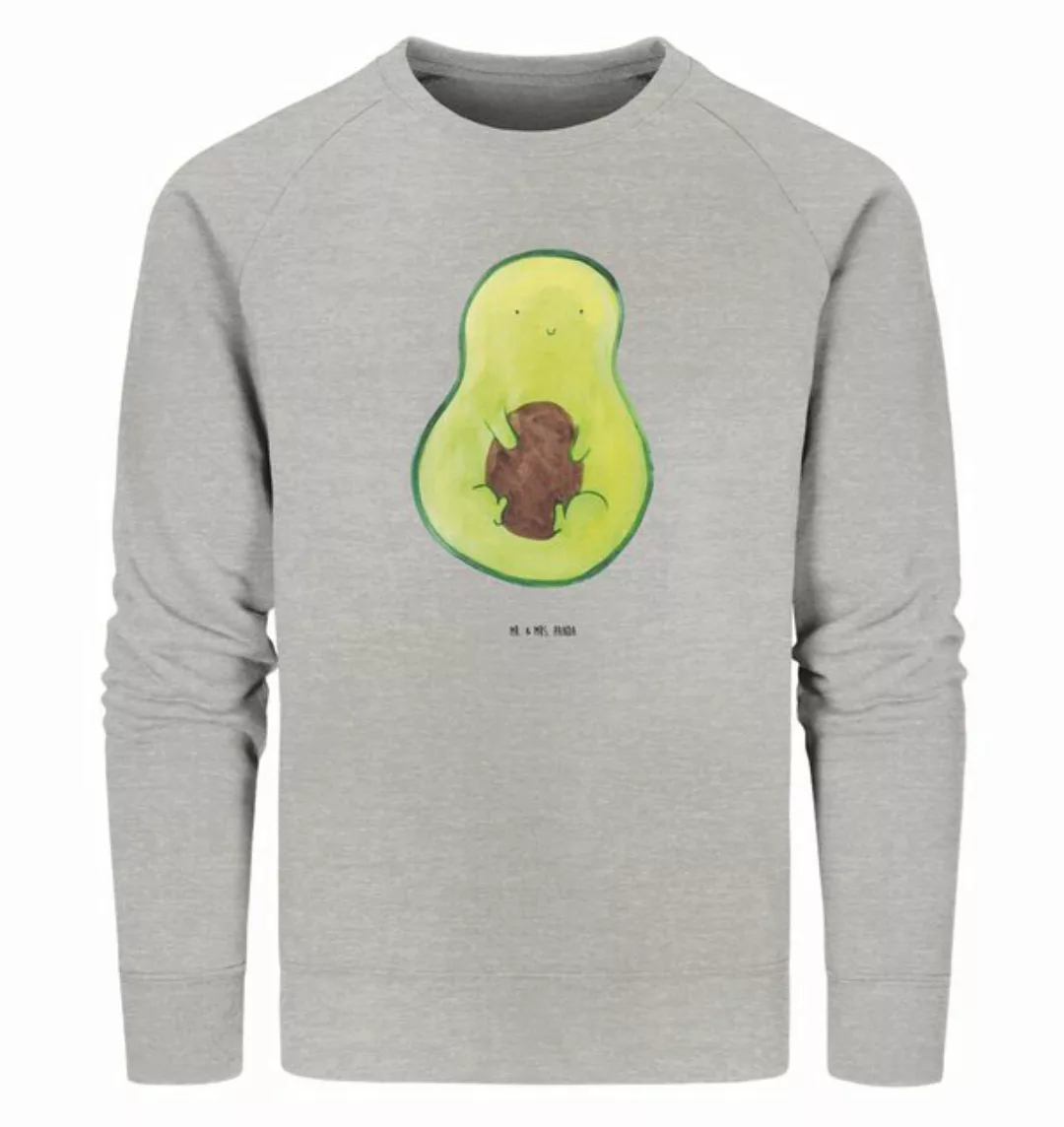 Mr. & Mrs. Panda Longpullover Größe S Avocado Kern - Heather Grey - Geschen günstig online kaufen