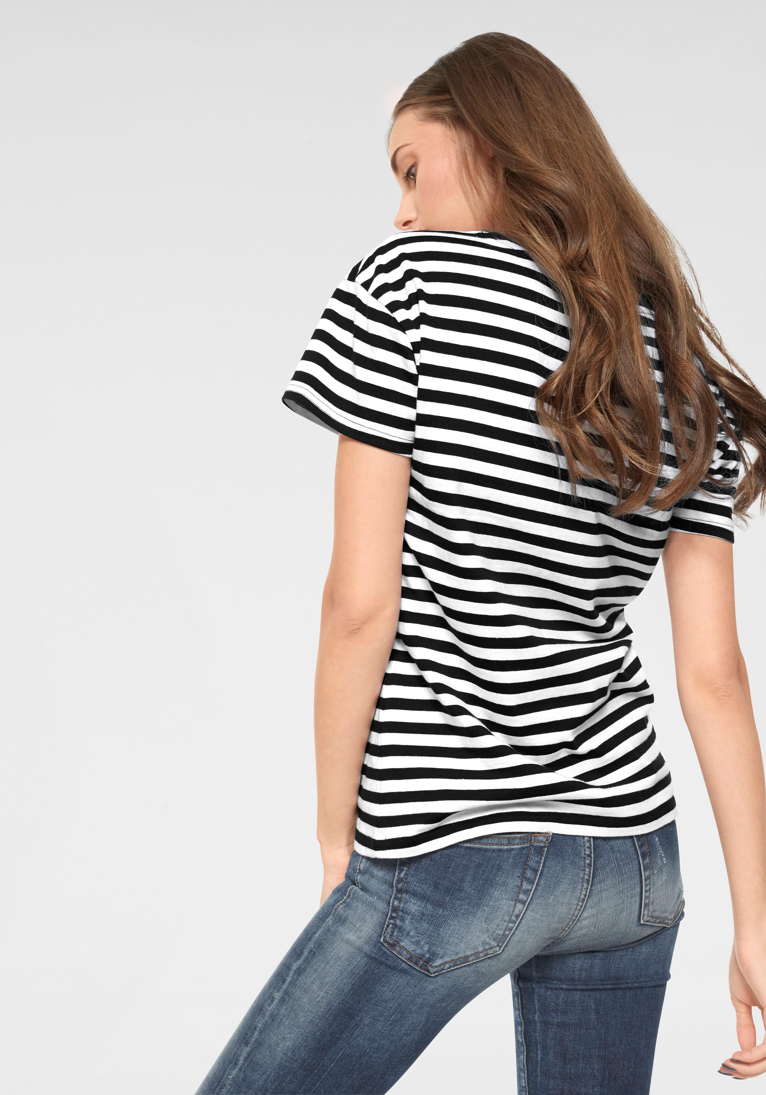 AJC T-Shirt, im lässigen Streifen-Design günstig online kaufen