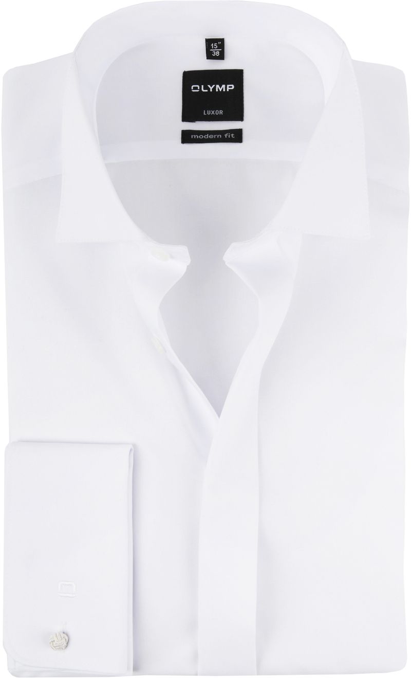 OLYMP Luxor Smoking Weiß Smokinghemd  - Größe 43 günstig online kaufen