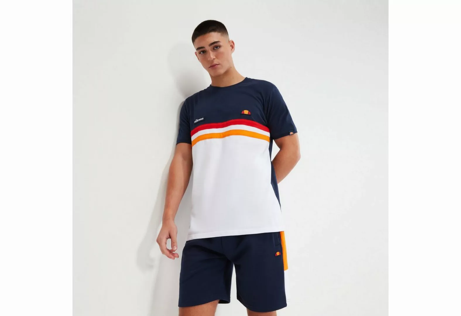 Ellesse T-Shirt H T-SHIRT mit Kontraststreifen günstig online kaufen